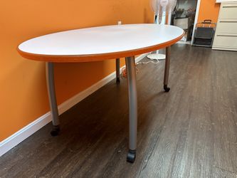 Orange Small Meeting Table