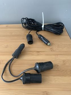 25 ft 12 volt cord with duell adapter