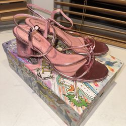 Metallic Pink Heels