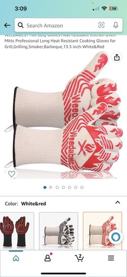 New Weedabest Professional BBQ Gloves, Heat Resistant 