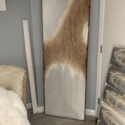 Z Gallerie Bronz Glittery Painting