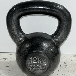 SPRI 12kgs/26.5lbs Cast Iron Kettlebell Weight