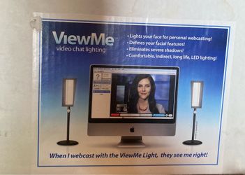 Videssence ViewMe S Kit Video Chat and Lighting Double Lamp Setup