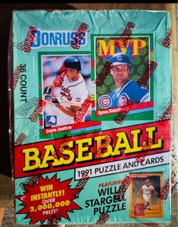 Donruss Vintage 1991 Series 2 Baseball Cards and Puzzle. Factory Sealed Box 36ct. Brand New SALE $25.00 Last Box Available