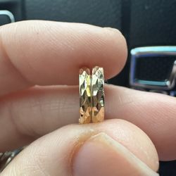 14k Gold Huggies earrings- Like New