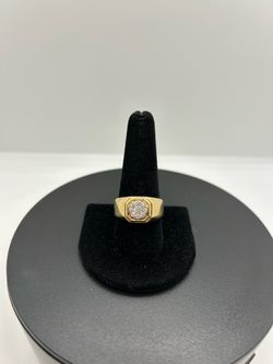 BRAND NEW 10KY .50CTW Cluster Men’s Ring