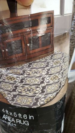 4x5.6ft area rug new 30.00