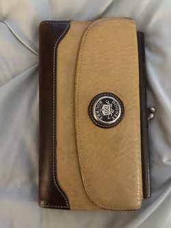 Vintage Dooney and Bourke Leather Wallet Kiss Lock Coin
