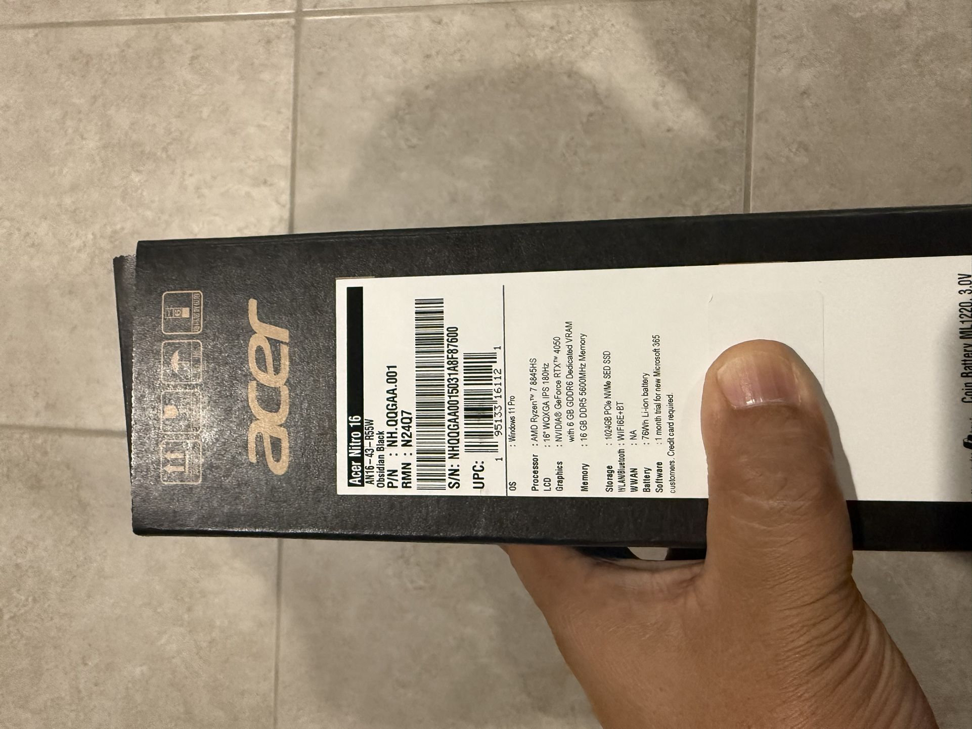 ACER NITRO 16