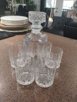 Glass bar glass set