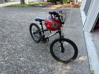 Bronco BMX Kids Bike – 18” Wheels + Helmet Included