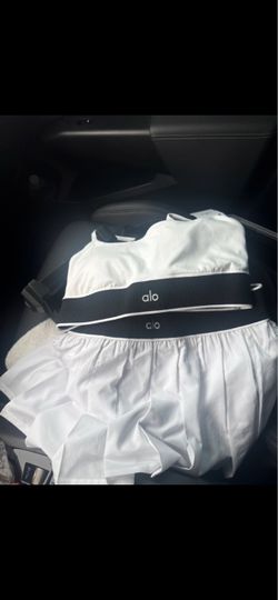 Alo tennis skirt set size small