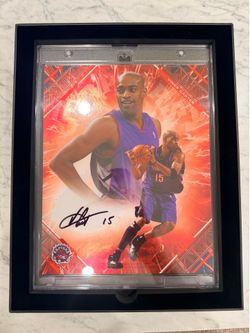 Vince Carter Autograph /5 Giant Card