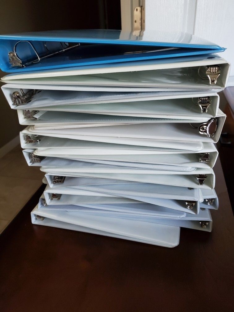 File Folders Binders 3 Hole Punch Pocket