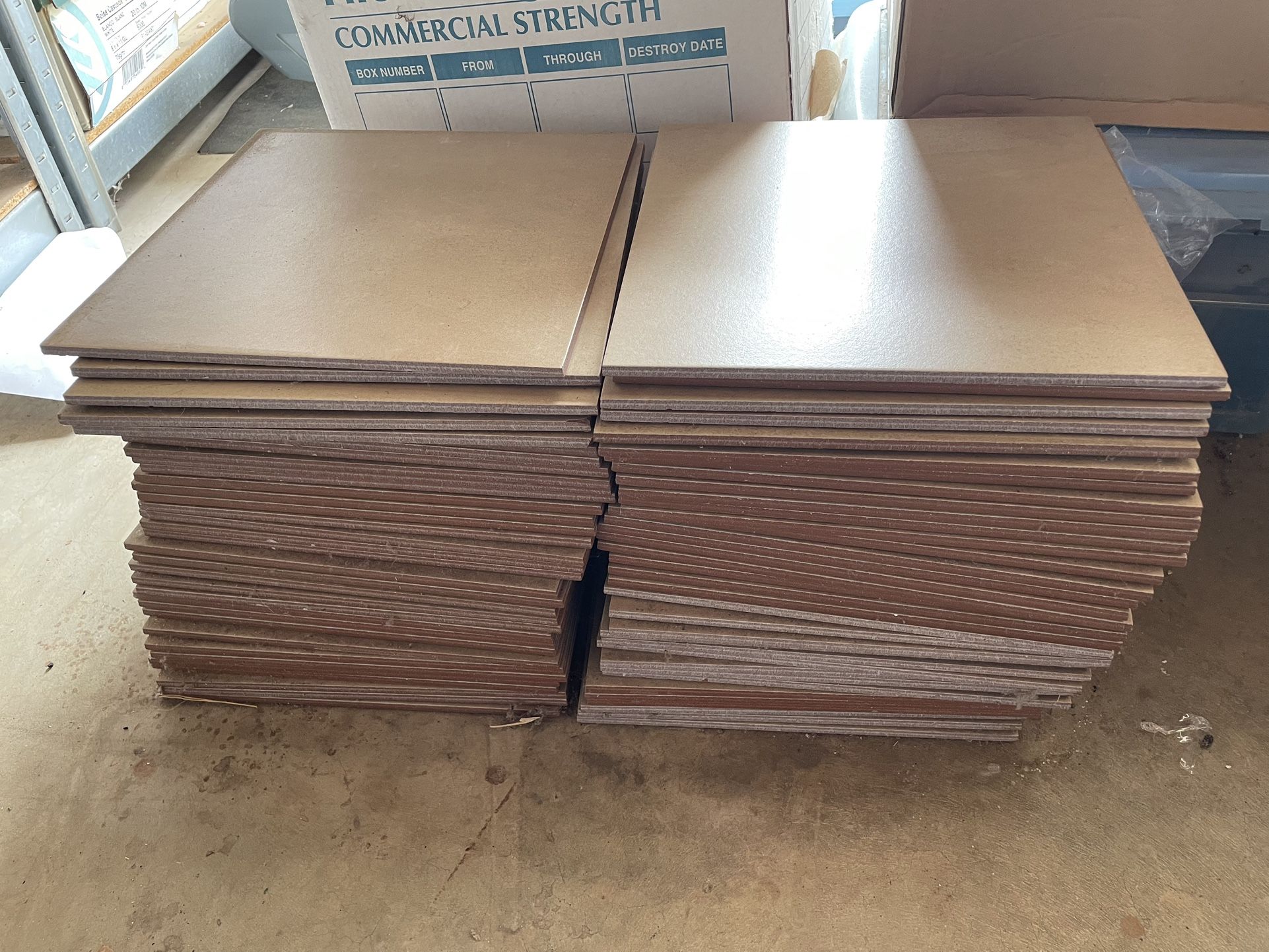 (64) Pieces of 12x12 Ceramic Tile