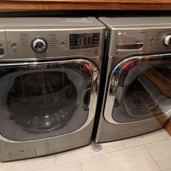 LG Front Load Washer Dryer (Gas) set - Large Capacity 