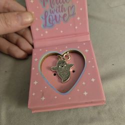 Cute Made With Love Ghost Charm