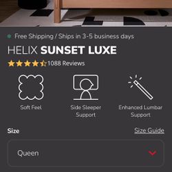 Helix Sunset luxe queen mattress, moving out and need money need gone ASAP! Price negotiable