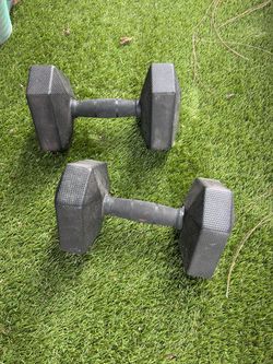 Rubber Hex Dumbbell Pair