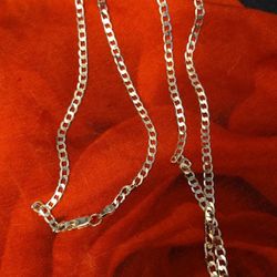 Silver. 925 Sterling Silver Chain 28"