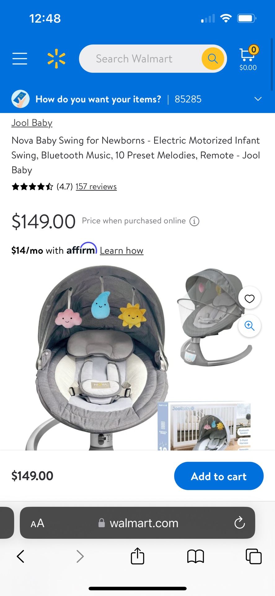 Nova Baby Swing By Jool Baby Products