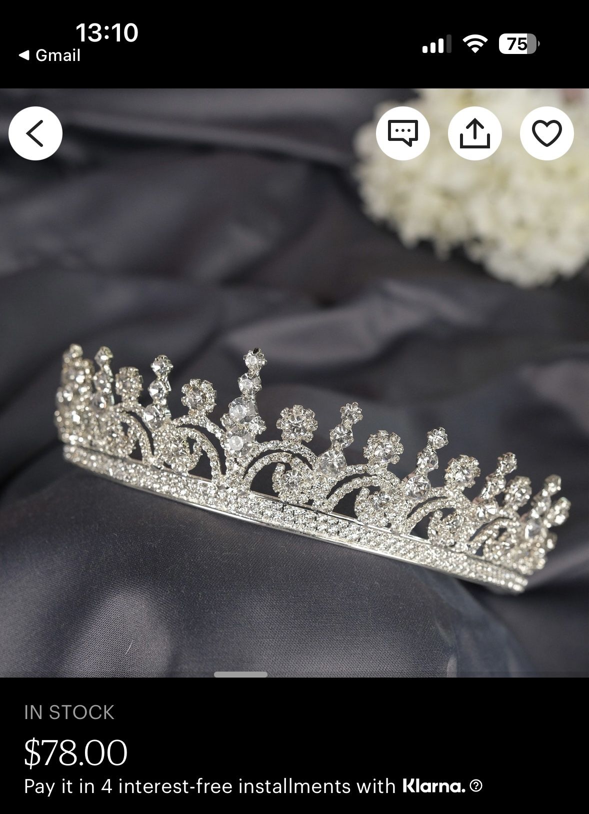 Tiara For Wedding, Prom Etc