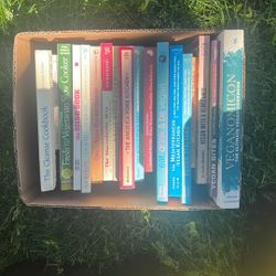 Box Of Vegan , Vegetarian Cookbooks 