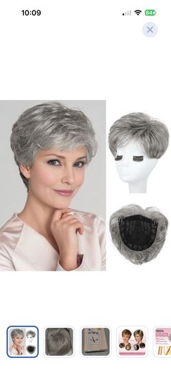 Gray hair topper