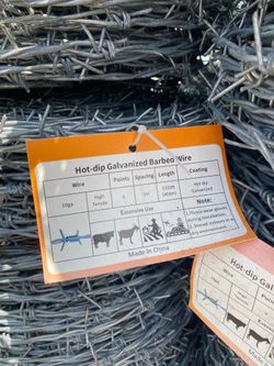 1320ft - 10ga - Hot-Dip Galvanized Barbed Wire 