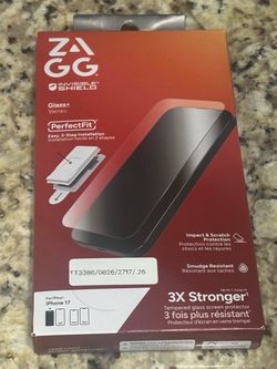 iPhone 17 Tempered Glass Screen Protector – 3X Stronger Protection | Brand New
