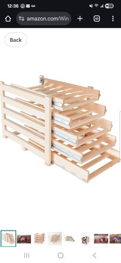 WineLogic 30 Bottle Rolling Wine Rack