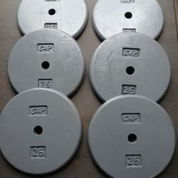 Standard weights plates 25lbs 