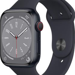 Apple Watch Series 8 [GPS + Cellular, 45mm] Midnight Aluminum Case 