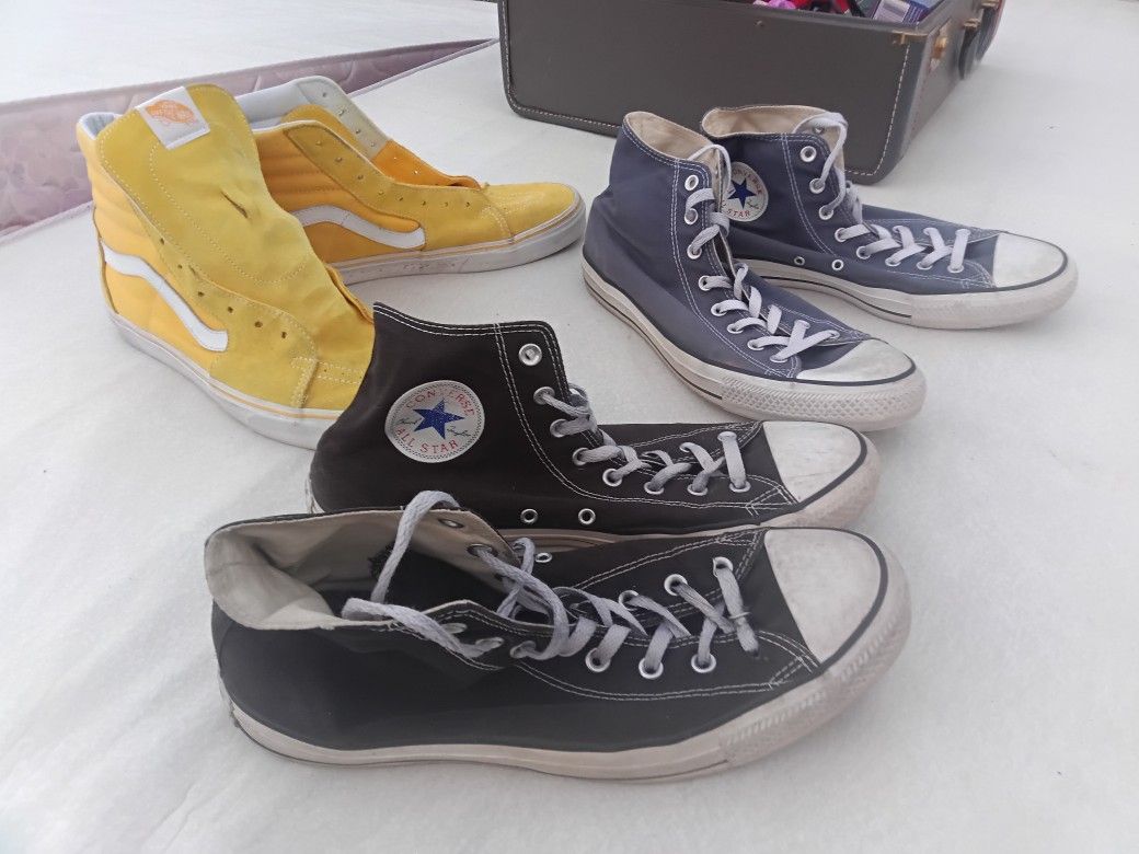 3 Pairs of Men's Converse Shoes - Size 13