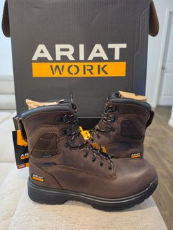 New Ariat Work Boots waterproof, Carbon toe. Size 8 and 8.5