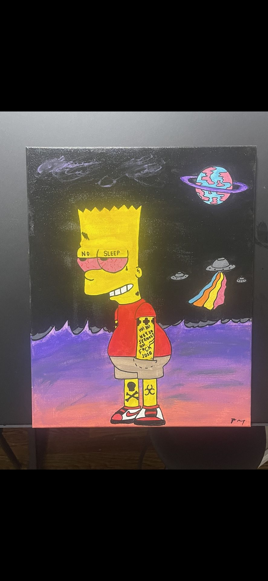 Bart Simpson Painting