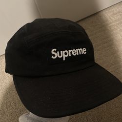 Black Supreme Panel Cap
