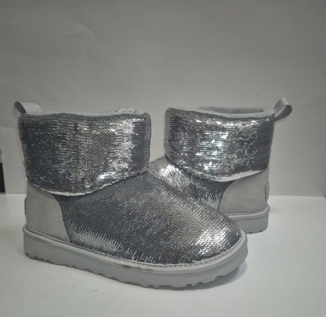 UGG Classic Mini BootMirror Ball Silver (Women's)