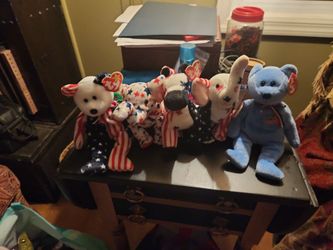 Original patriotic beanie babies