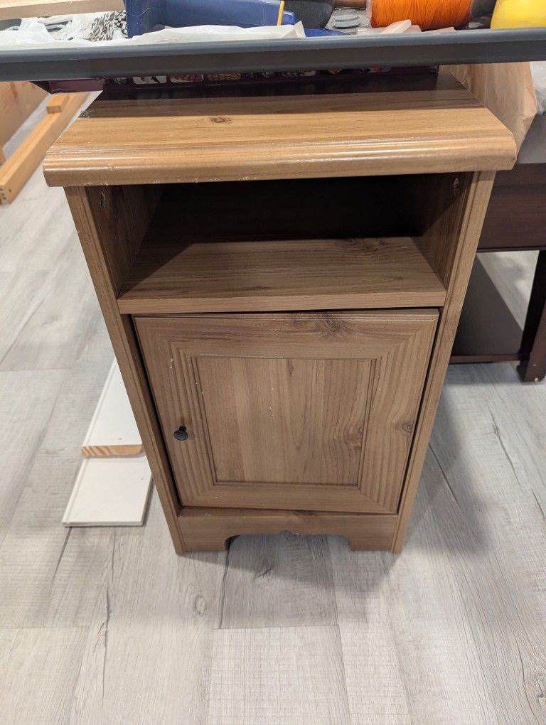 Brown Wooden End Table