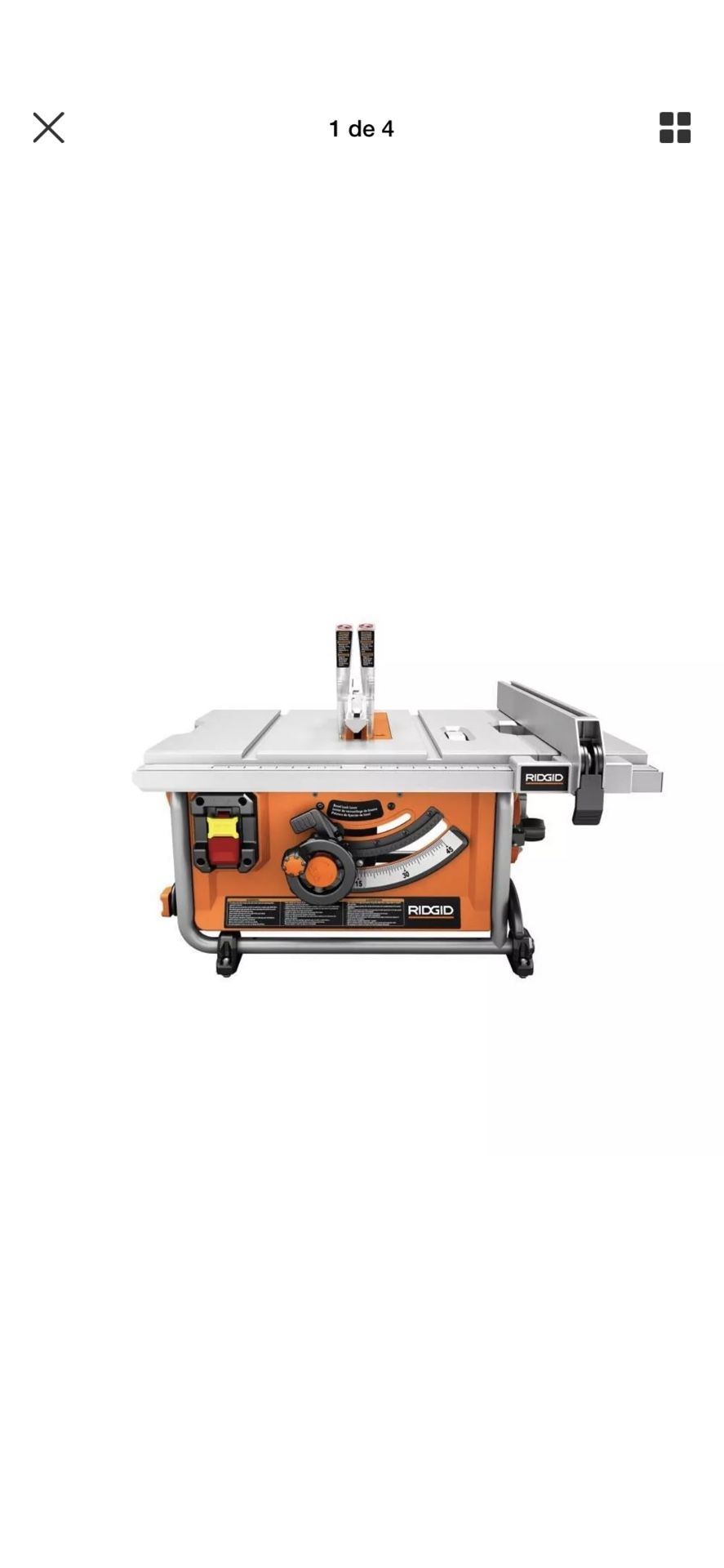 table saw ridgid