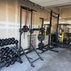 Entire Gym Set Up - Rogue Fitness Rack and Bench