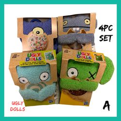 *NIB Hasbro Ugly Dolls Plush Clip 4Pk Gift Set A