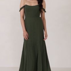 Bedford Park & Fifth Bridesmaid Dress- Olive Green