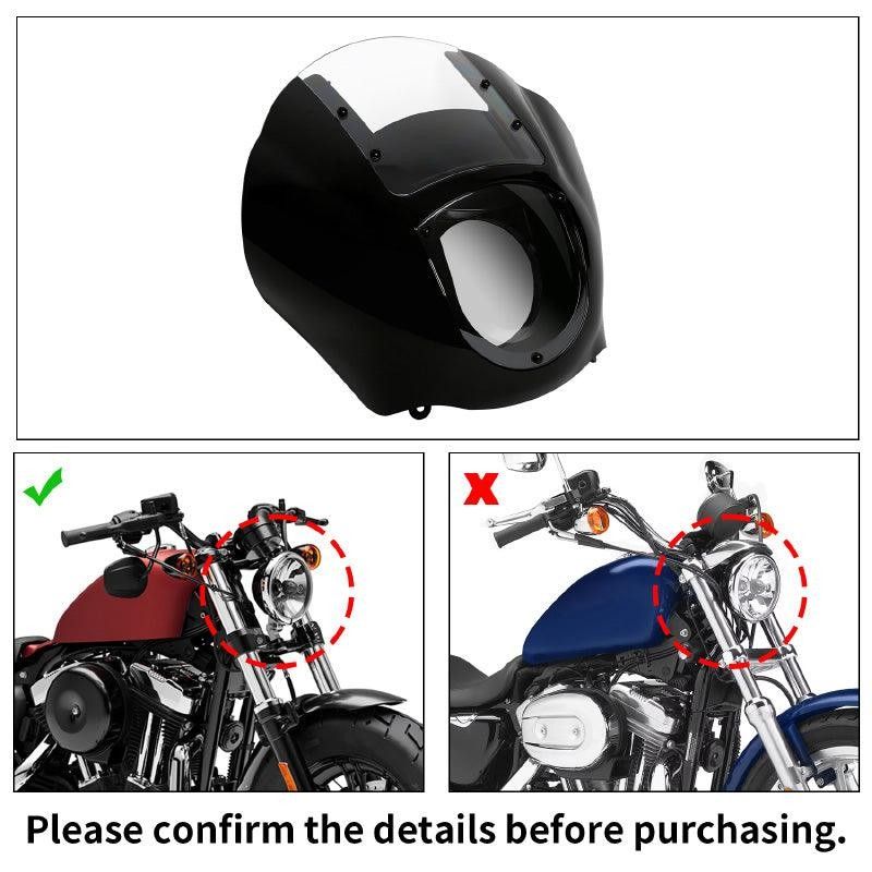Quarter Fairing &Windshield Fit For Harley Sportster XL 88-'12 Dyna Fat Bob '95-'05