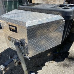 Northern Tool Trailer Tongue Box — Aluminum, Diamond Plate 