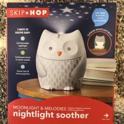 SkipHop Moonlight Melodies Owl Nightlight Soother