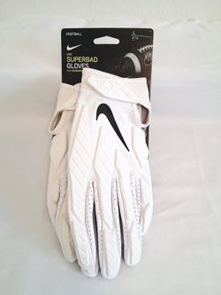 Nike Superbad White Padded Football Gloves 