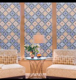 Colorful mandala window film, window privacy film