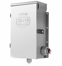 Manual transfer switch, 30 amps and 10 circuits